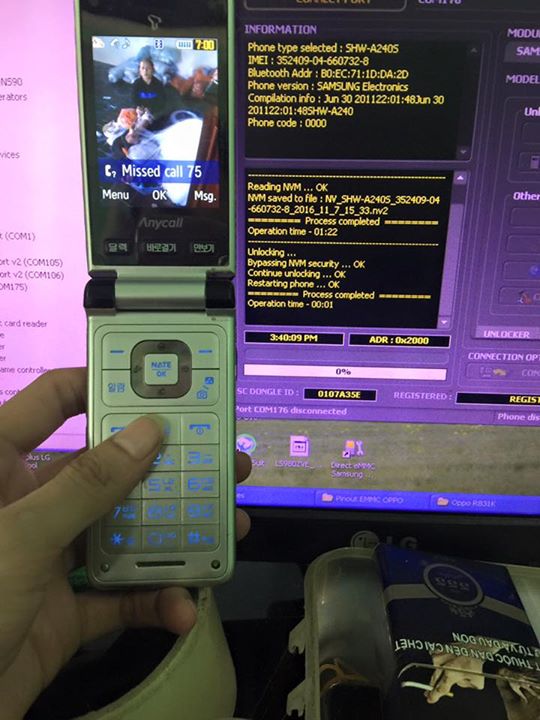 Samsung SHW-A240s xách tay từ Nhật về unlock OK