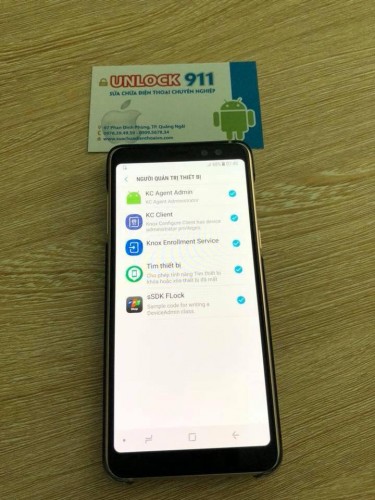 Samsung A8 2018 A530F 7.1.1 Khoá FPT Knox - Viettel Knox